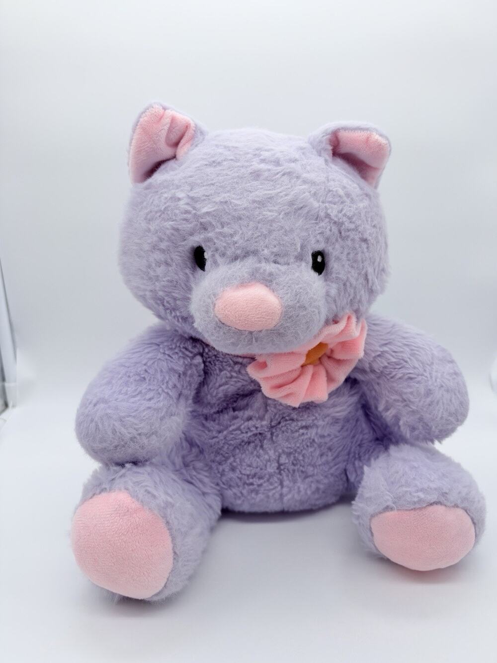 Petsmart Chance And Friends Lucky Dog Toy Squeaks Purple And Pink Bow Cat 12"